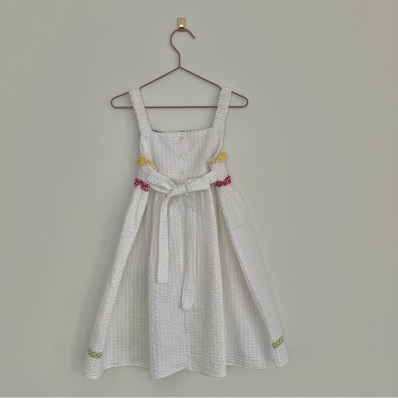 Vintage Seersucker Flower Sundress - Picture 4 of 4